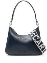 Stella Mccartney Small Logo Shoulder Bag In Blue