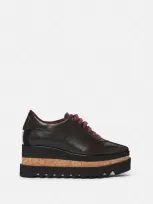 Stella Mccartney Sneak-elyse Platform Sneakers In Ebony Black