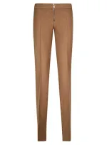 Stella Mccartney Wool Trousers In Brown