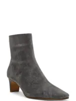 Steve Madden Delvie Bootie In Grey Suede