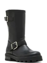 Steve Madden Gleeson Moto Boot In Black