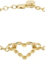 Stolen Girlfriends Club Gold Chain Heart Bracelet In Gold Plated