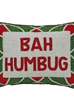 Sudha Pennathur Bah Humbug Beaded Decorative Pillow, 9 X 12 In Multi