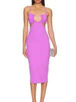 Susana Monaco Cut Out Dress In Snapdragon