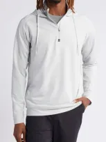 Swannies Vandyke Half Zip Hoodie In Glacier