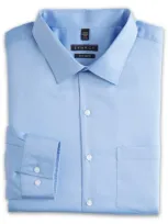 Synrgy By Dxl Sateen Dress Shirt In Blue Frost