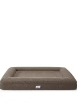 Teddy London Large Bouclé Dog Bed In Brown