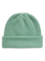 The Elder Statesman Rib Cashmere Watchman Cap In Juniper