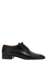 The Row 20mm Novus Leather Lace-up Shoes In Black