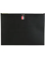 Thom Browne Man Black Leather Document Case