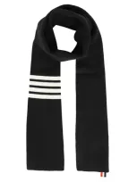 Thom Browne Cashmere Scarf In Black