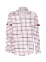 Thom Browne Checked Shirt In Multicolour