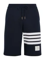 Thom Browne Four-stripe Shorts In Navy