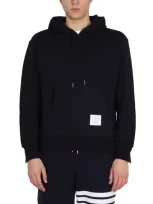 Thom Browne Hoodie In Blue