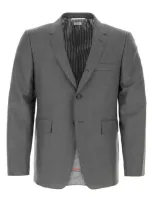 Thom Browne Jackets And Vests In Gray