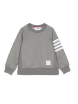 Thom Browne Loopback Jersey 4-bar Sweatshirt In Grau