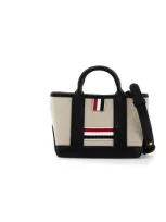 Thom Browne Mini Tool Tote Bag In Beige