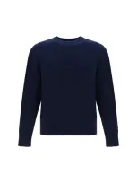 Thom Browne Wool Sweater Multicolored Sleeves In Blue