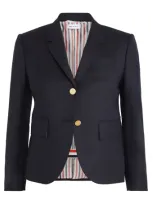 Thom Browne Wool High Armhole Sport Coat In Navy