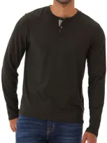 Threads 4 Thought Frederick Luxe Stretch Jersey Henley In Black