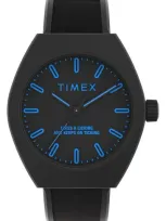 Timex ® Pop Synthetic Strap Watch, 40mm In Black