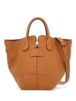 Tod's Zip-fastened Top Handle Bag In Brown