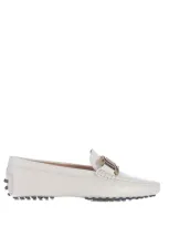 Tod's Loafers In Bianco