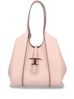 Tod's Small T Timeless Tote Bag In Pink