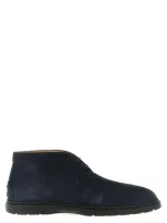 Tod's Desert Boots In Suede In Blue