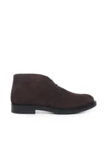 Tod's Suede Ankle Boot In Braun