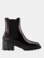 Tod's Bottes Gomma Carro T60 -  - Cuir - Noir In Black