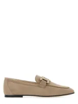 Tod's Cappuccino Suede Loafers In Beige O Tan