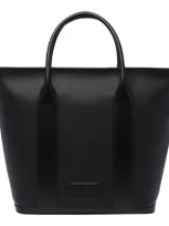 Tom Ford Logo Embossed Tote Bag In Black