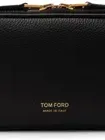 Tom Ford Black Zip Leather Pouch