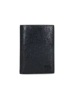 Tom Ford Logo Plaque Bifold Wallet In Black