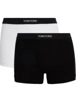 Tom Ford Stretch-cotton Boxer Briefs In Black