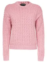 Tom Ford Virgin Wool Sweater In Pink