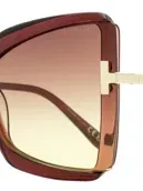 Tom Ford Gia Oversized-frame Sunglasses In Beige