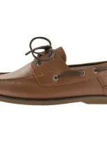 Tommy Hilfiger Core Leather Boat Shoes Brown