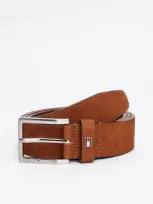 Tommy Hilfiger Adan New Leather Mens 3.5 Belt In Tan