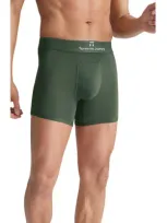 Tommy John Second Skin Boxer Briefs In Dark Olive