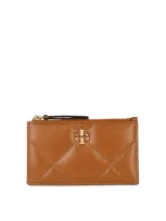 Tory Burch 'kira' Brown Leather Wallet In Marrón