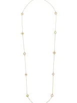 Tory Burch Kira Clover Long Necklace In Gold