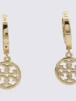 Tory Burch Miller Huggie Hoop Earrings In Gold