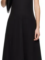 Totême Black V-neck Maxi Dress In 001 Black