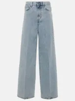 Totême High-rise Wide-leg Jeans In Blue