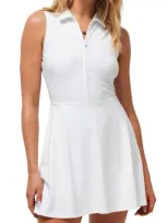 Travismathew Moveknit Golf Dress In White