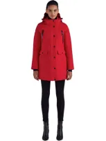 Triple F.a.t. Goose Waterproof Parka In Red