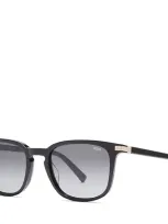 Tumi 005 Square Flex Hinge Sunglasses, 53mm In Black/gray Gradient