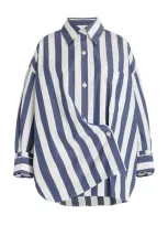 Twp New Earl Cotton Shirt In Stripe